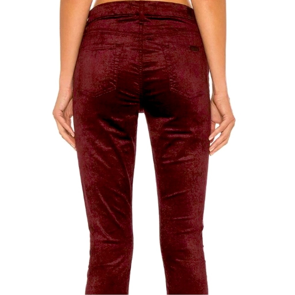7 for all mankind Burgundy Velvet Pants 26 - Picture 4 of 12